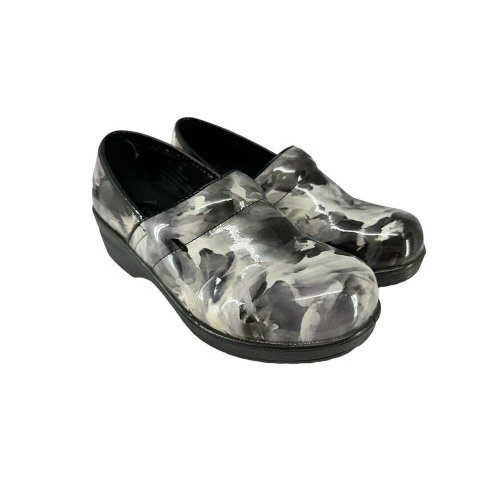 Ingaro Womens Shoes Clogs Nurse Style Brandy Size 6 M Comfort Marble Pattern